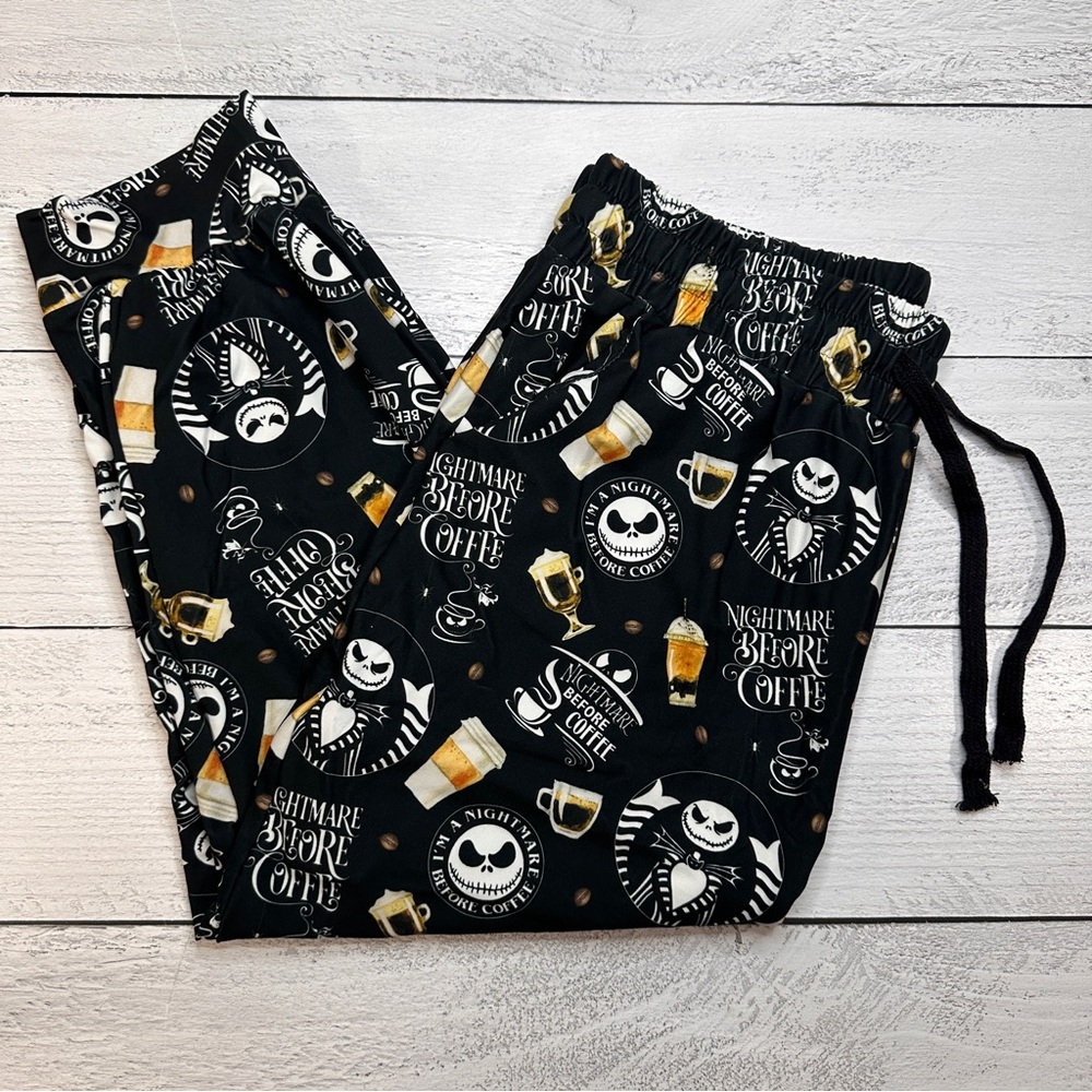 Black Nightmare‎ Before Coffee Capri Joggers